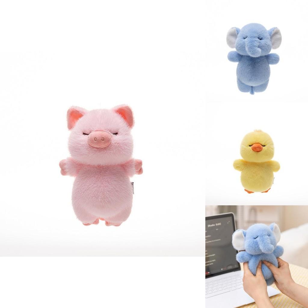 Small Pig Cartoon Plush Wrist Rest With Short For Office Comfort