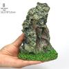 Aquarium Resin Rockery: Small Stone Decor with Aquatic Plant Simulation & Pine Bark