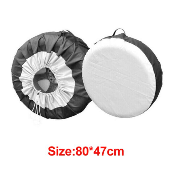 Durable And Sturdy 210d Oxford Fabric Waterproof Car Spare Tire Cover Resistant To Uv Rays Dust-proof Tyre Storage Tote Car Tire