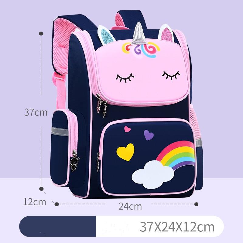 Einhorn Grundschule Cartoon Schultasche Klasse 1-3-6 Weltraum Kinder Schultasche Kindergarten Rucksack