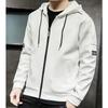 Autumn Thick Solid Color Long Sleeve Hooded Stylish Coat for and Size L [foveitaa] Men's Hoodie, Zip-Up Hoodie, Sweatshirt, Coat, Top, Zip-Up Spring,