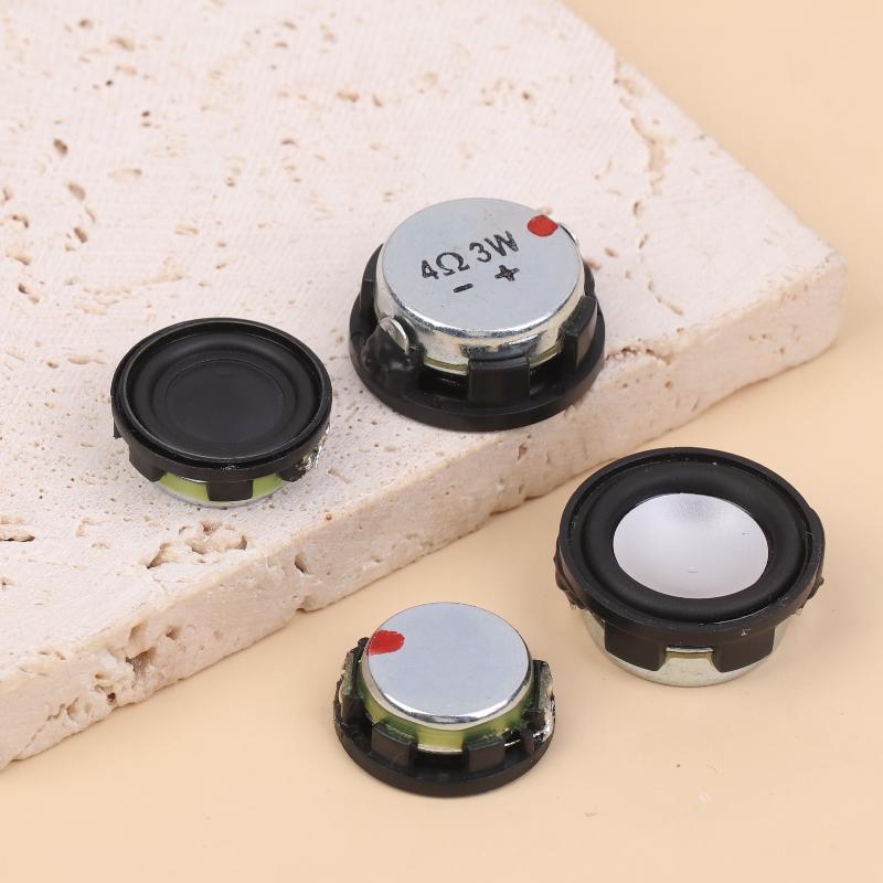 2 Stück 20/24 mm 4 Ohm 3 W Mini-Soundlautsprecher Runde Basslautsprecher Heimkino Lautsprecher Tragbare DIY-Lautsprecher