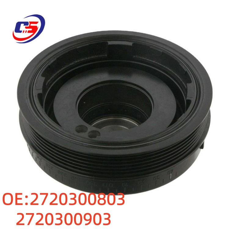 Suitable Crankshaft Pulley for Mercedes-Benz W272, Parts 2720300803 and 2720300903.