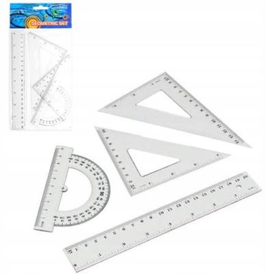 School Geometric Set 4 Pieces