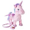 Electric Plush Horse Toy Cute Horse Plushies Creative Music Little Horse Toy Battery Operated PP Cotton for Birthday Gifts