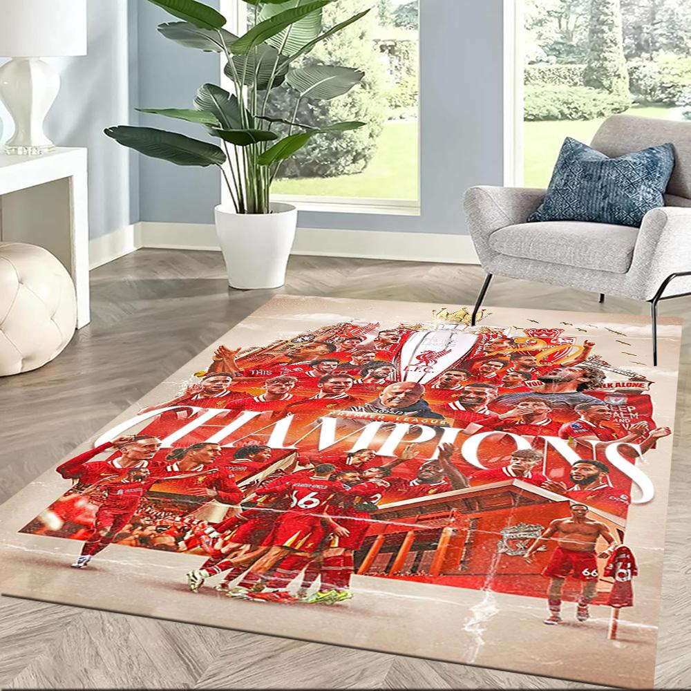 Liverpool Football Club Floor Mat Perfect For Decorate Room Foyer Bedrooms Outdoor Antislip Carpet Office Home Decor