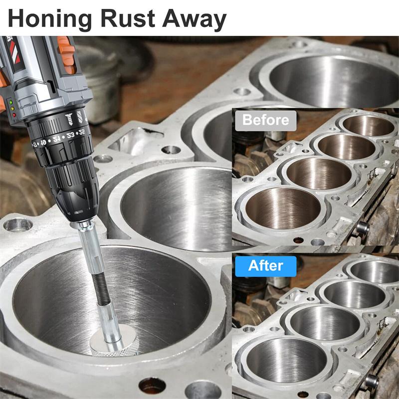 Drei-Backen-Zylinder-Schleifer Innendurchmesser-Schleifer Stahl Auto Motor Bremszylinderbohrung Honwerkzeug Flexible Welle Honen