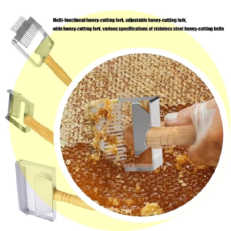 Wooden Handle Cutter Uncapping Scraper Shovel Propolis Scraper Uncapping Fork Beekeeping Equipment