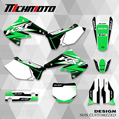 MCHMFG Motorcycle Fairing Graphics Backgrounds Decal Sticker Kits for Kawasaki KX250F KXF250 KX 250F KXF 250 2004 2005