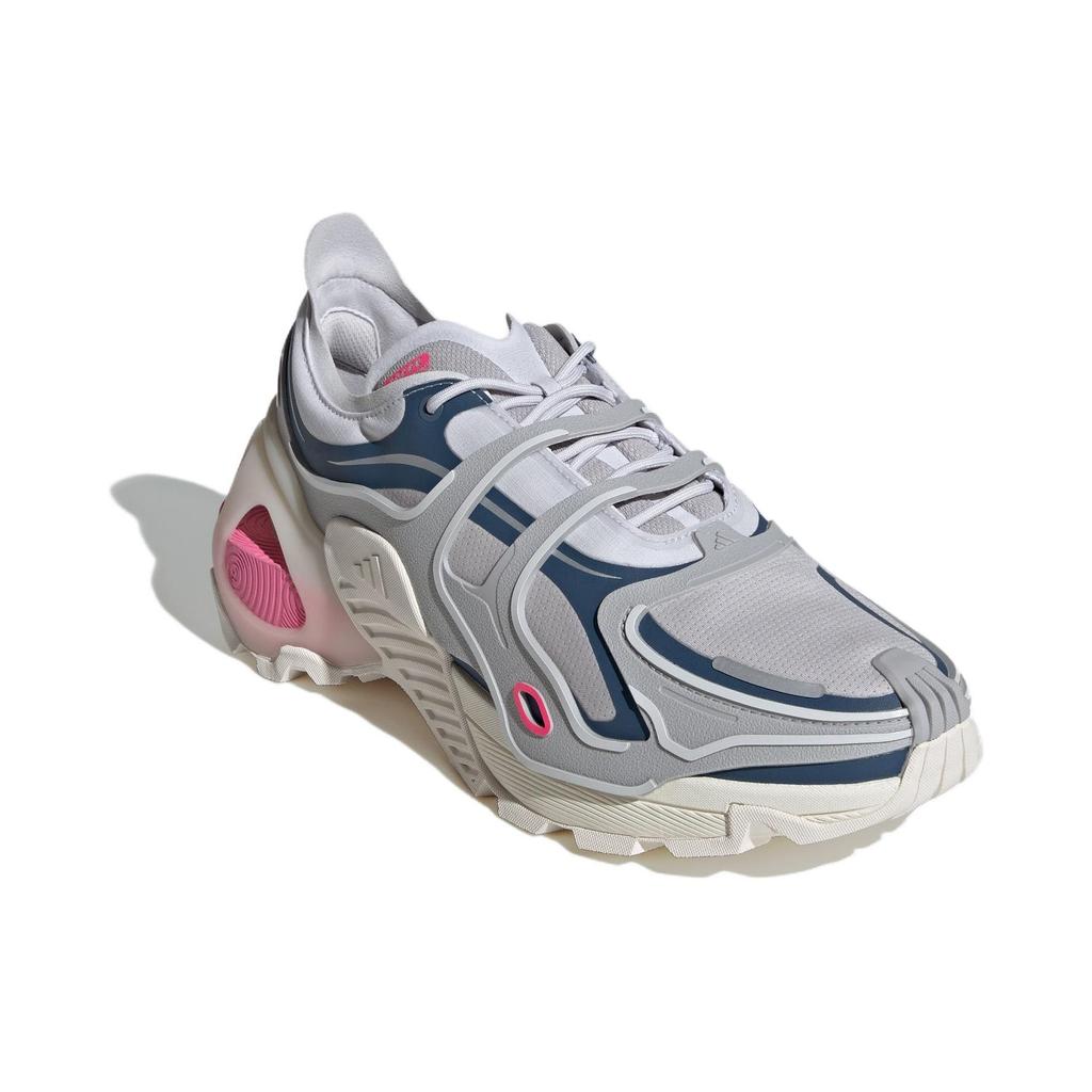 Adidas Wonder Runner Pro Modne Wygodne Owijane Materiałem Niskie Casualowe Buty do Biegania Unisex Sneakersy Szaro-Różowe IF1652