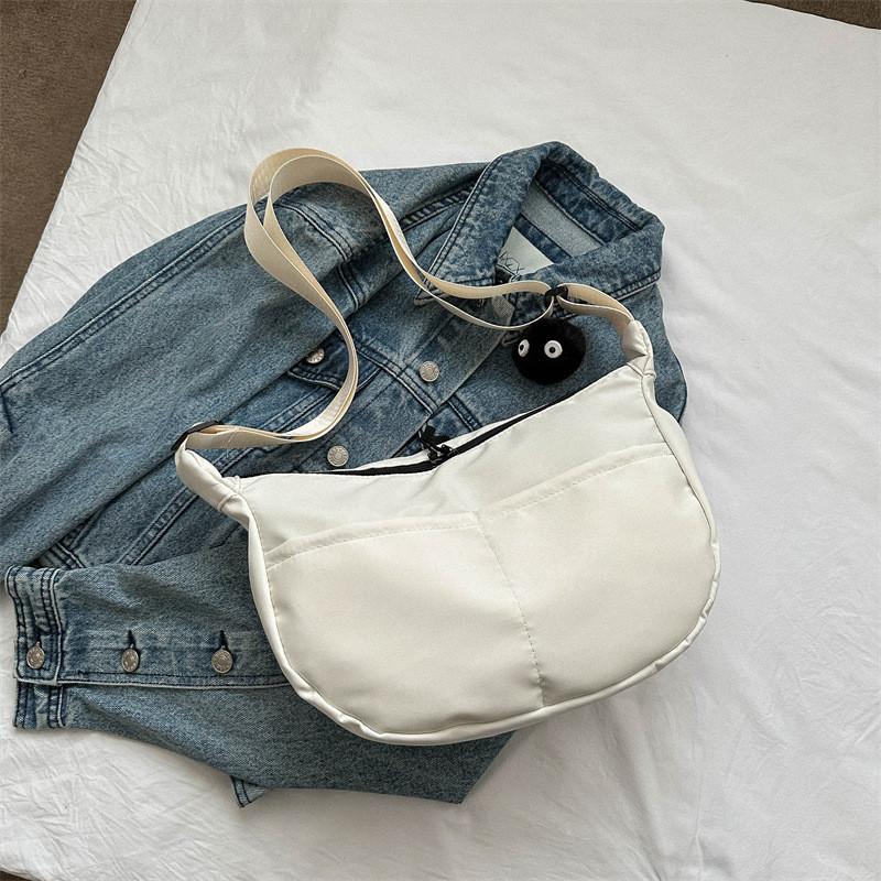 Chic Single Shoulder Women's Bag 2023 Summer New Casual Commuting Tote Bag Street Style Trendy Oxford Fabric