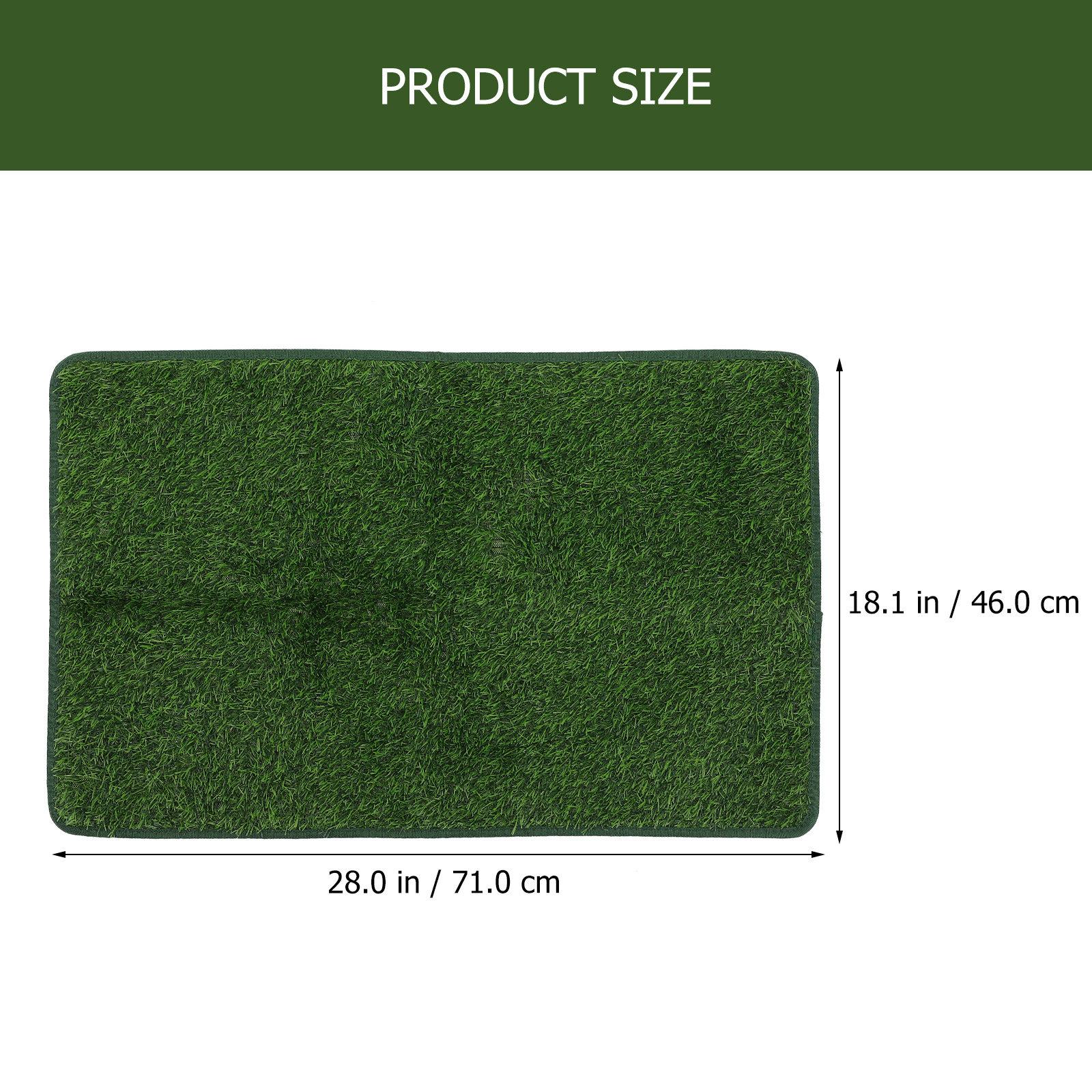 

Pet Training Pad 60x90cm Non-Slip Bottom Vivid Grass Texture Ideal for Dog Houses Cars Portable Use Long-Lasting Cleanliness 58.5X46X2CM