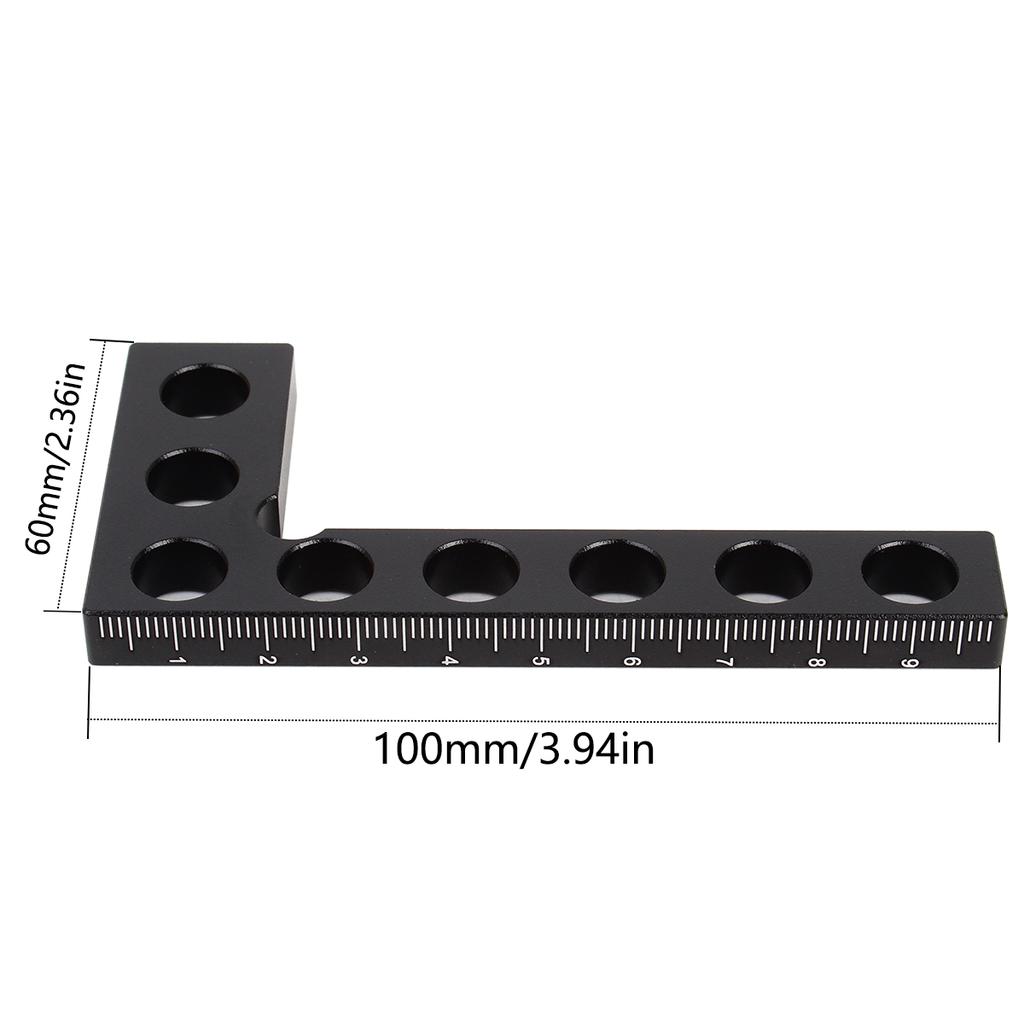 1Pc 100mm Woodworking 90 Degree Precision Square Edge Marking Tool Aluminum Alloy Carpentry Pocket Marking Square Gauge