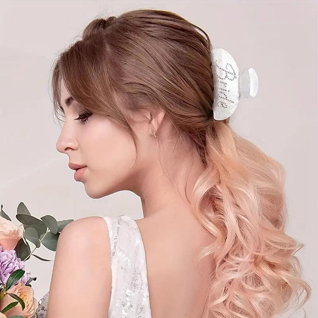 Dazzling Crystal Bridal Hair Claw Clip NonSlip Design Perfect Gift Wedding Party Accessory
