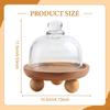 Cake Stand with Cover, Wooden Kitchen Tray, Serving Platter, Dessert Cheese