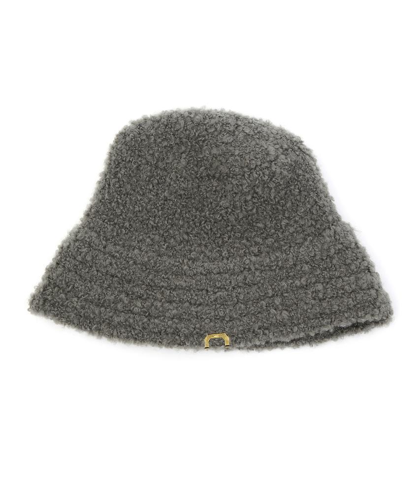 Eondeokeonteulolseutyudio Winter Knit Bucket Hat Knit Bucket / Mohair Boucle / Charcoal