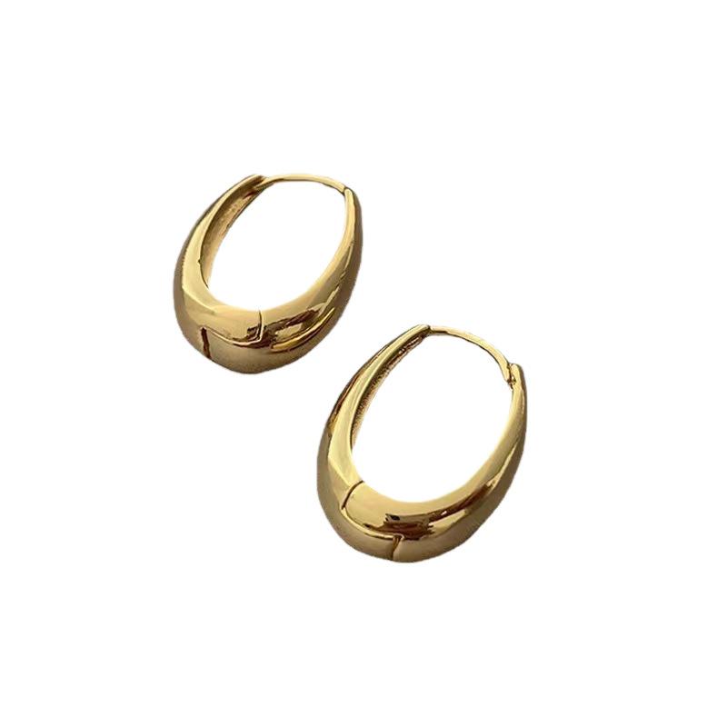 Chic Minimalist U Shaped Hoop Earrings For Women Trendy Premium Personalized Versatile Ear Cuff Jewelry Accessory