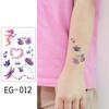 Ruikalong Cartoon Mermaid & Butterfly Glitter Tattoo Stickers for Children