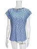2026 Spring/Summer Waffle Knit Solid Color Loose Women's Short Sleeve Top