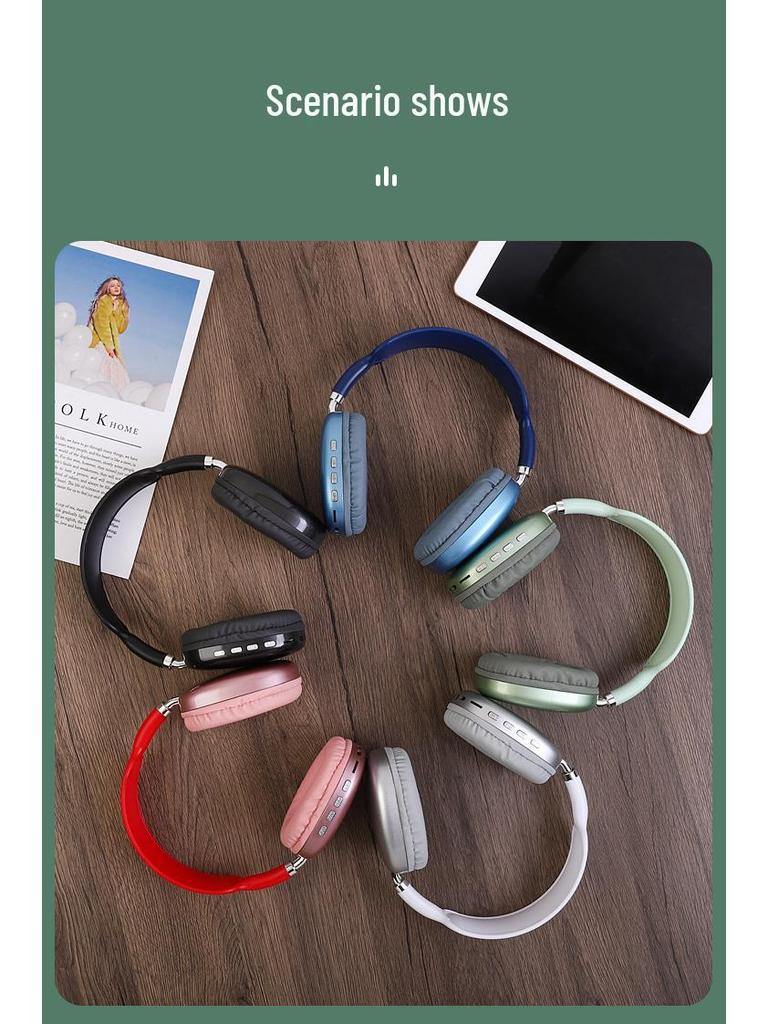 P9 Wireless Bluetooth Headset: Cross-Border, Head-Mounted, Universal for Sports and Gaming.