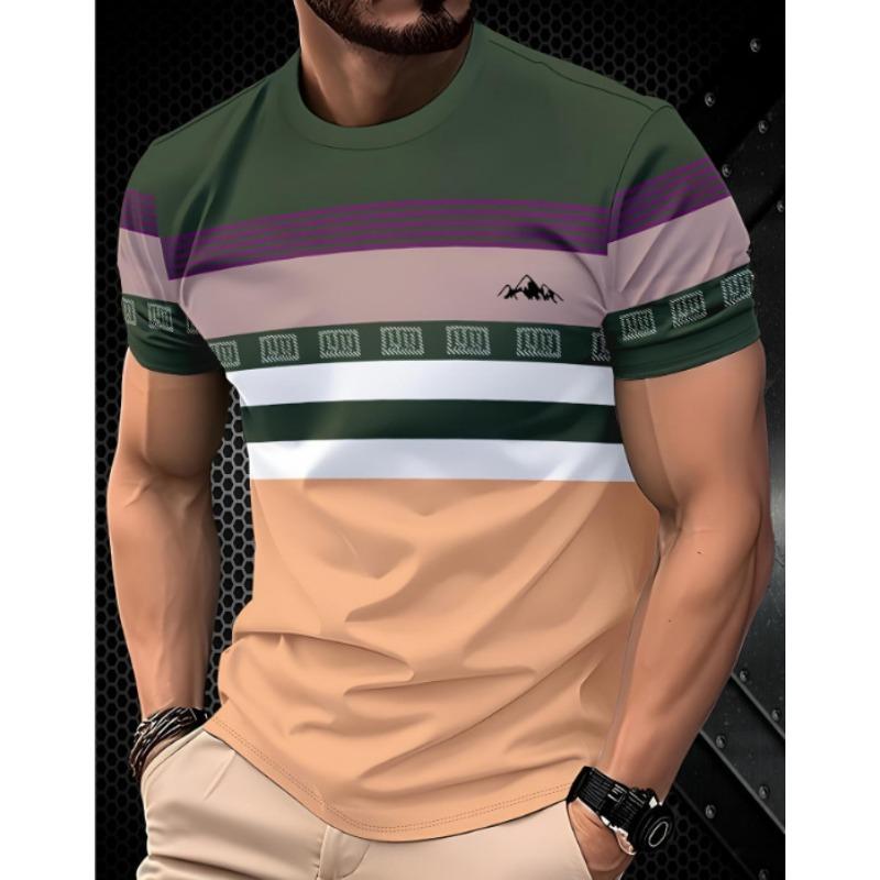 Street Hip-Hop T-Shirt Mode für Frühling Sommer Herren Freizeit Rundhals Kurzarm T-Shirt