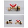 Sturdy Brass Rainwater Tap Connectors for Home Renovations Pipe Fittings Water Accessories with Random Gasket Color