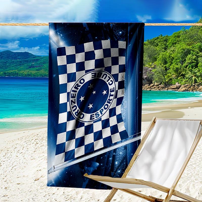 Fc Emblem Printed Beach Towel, Super Soft Microfiber, Perfect Gift Birthday, for Pool, Beach, Travel, for family and friends