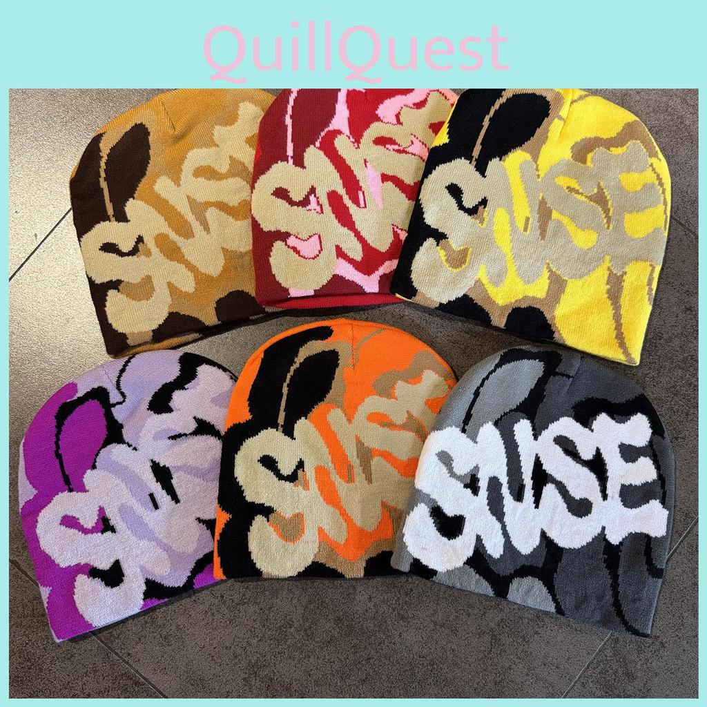 Street Letter Style Pattern Casual Warm Neutral Knitted Hat Fall For