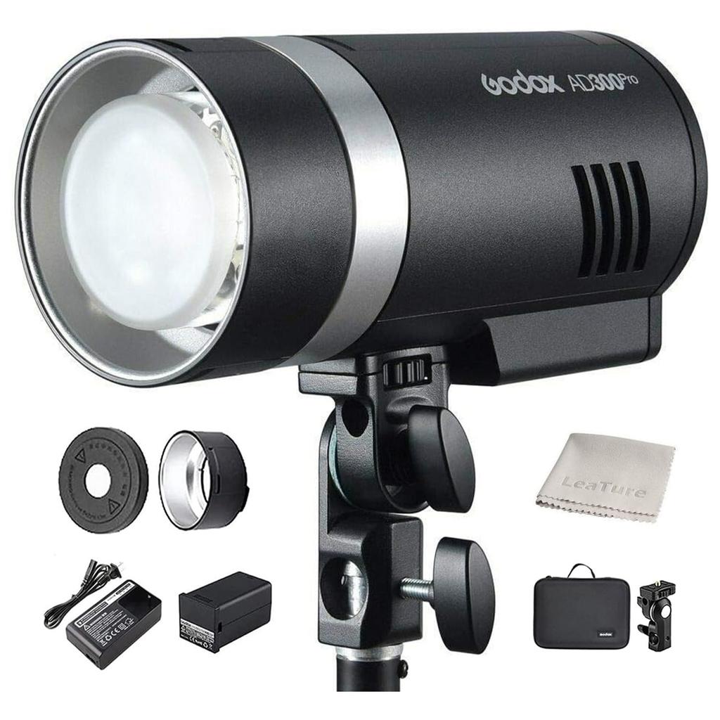 Godox AD300Pro Flash TTL Approximately 320 Full Second Recycle Second 12W Modeling Brightness Levels Strobe, 300W, 2.4G Wireless, Flashes, 0.01-1.5