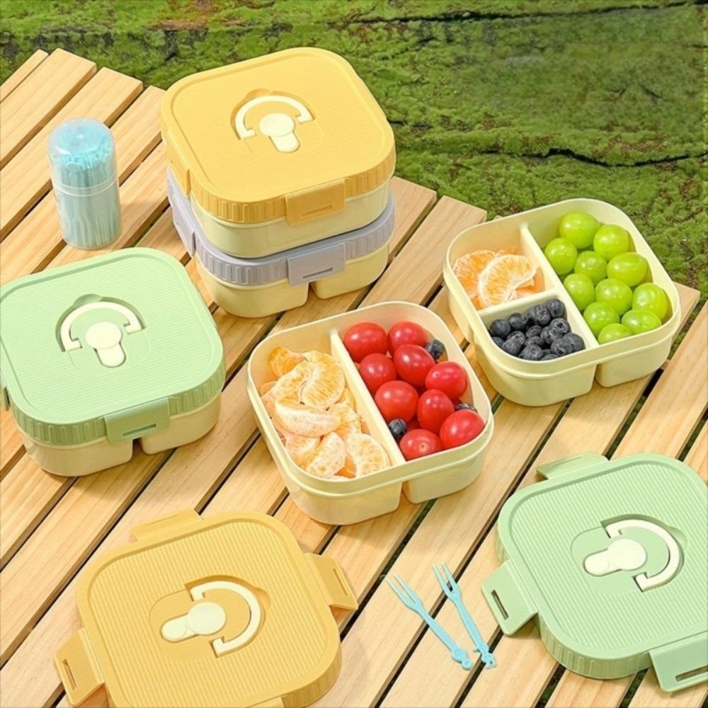 Leak-proof Fruit Salad Lunch Container With Compartment Student Lunch Box  School