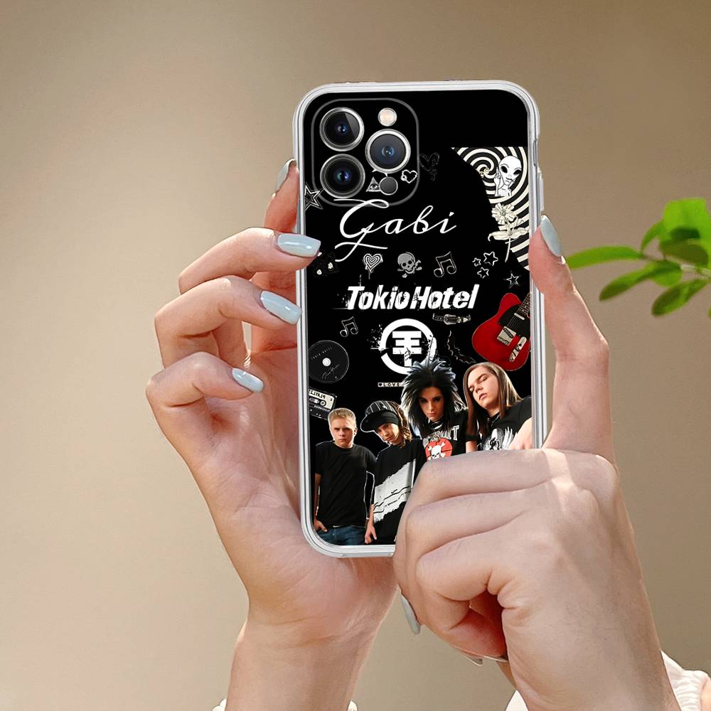 Tokio Hotel Band For IPhone 11 12 13 14 15 16 17 Pro Max Plus Air Transparent Clear Shockproof Case