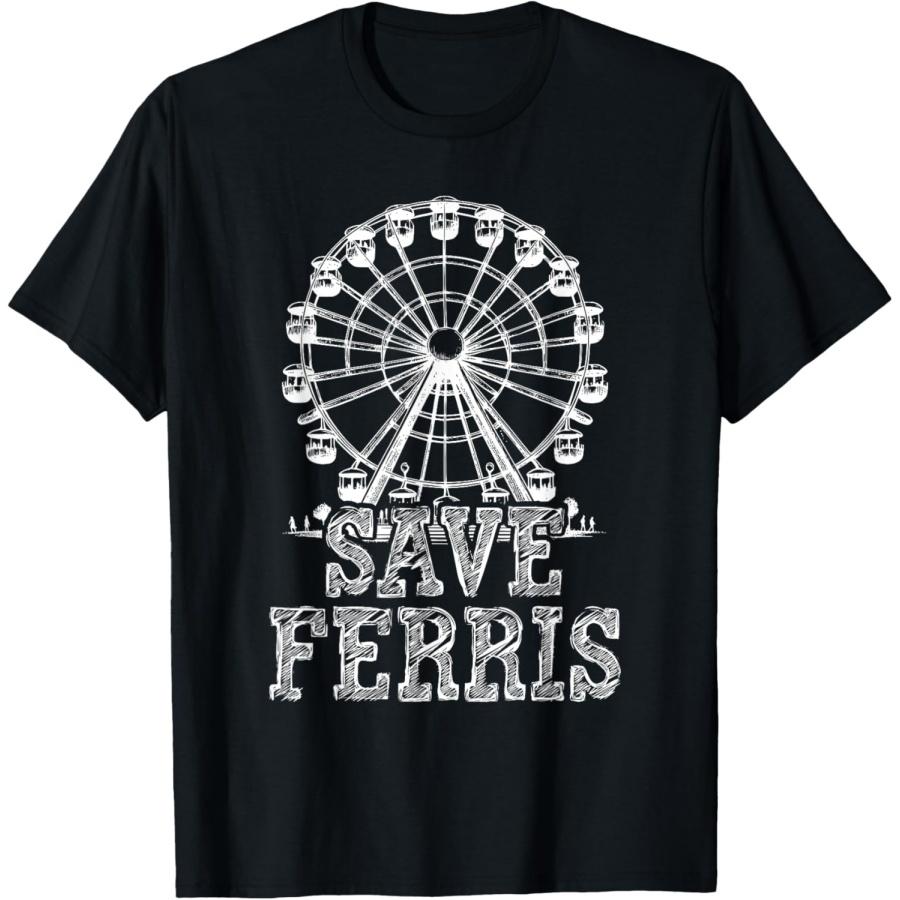 Save Ferri Carnival Theme Park Wheelie Ferris Wheel T-Shirt XXXXXL чёрный