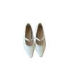 2025 New Inner Height Increase of 3.5CM Pointed Single Shoes Fairy Style Leather Grandma Shoes Are Very Soft and Do Not Wear the Heel