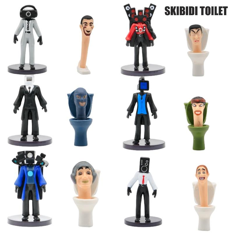 Skibidi Toilet Toy Figures Premium Material 12 Distinct Characters Lifelike And Perfect For Collecting Characters)