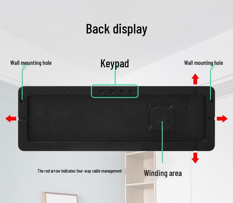 16" Nordic LED Digital Wall Clock with Large Screen Display, Model 6626 - Simple Living Room Décor.