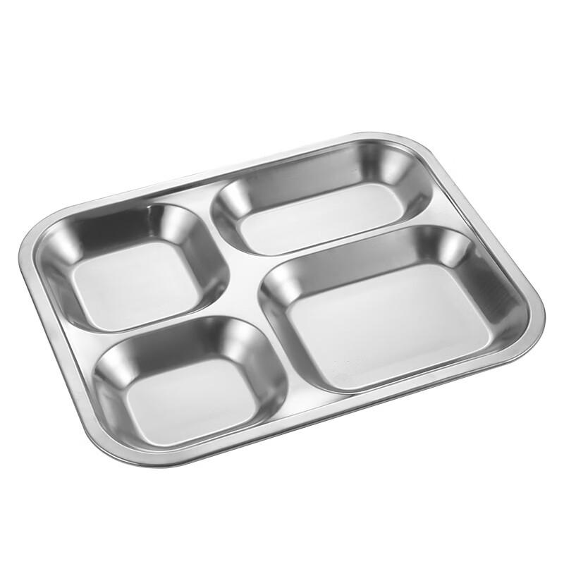 ZISIZ Stainless Steel 3-Compartment Meal Tray