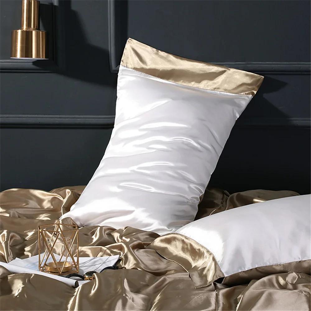 100% Natural Mulberry Silk Pillowcase Hair Skin Protect 22 Momme Pillow Cover Luxury Comfortable Decorative Standard Queen Cases