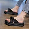Cool slippers female summer wear 2025 new fairy style with skirt platform beach sandals fashion pregnant women one-word