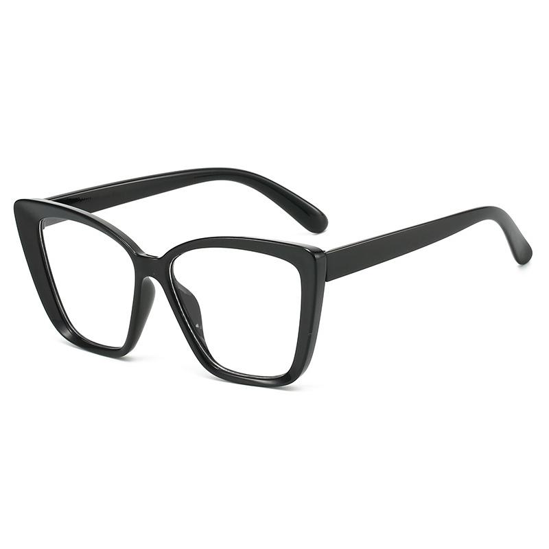 

Blue Light Blocking Eye Protection Eyewear Retro Gradient Large Frame Reading Glasses Cat Eye Clear Lens Presbyopia Glasses