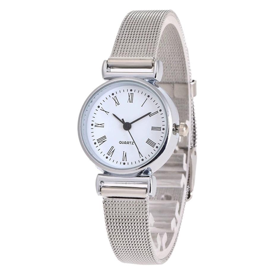 Preppy Style Women's Quartz Watches with Mesh Strap
