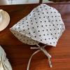Simple Plaid Floral Fisherman Hat for Women, French-style Large Brim Sun Hat for Spring and Summer, Outdoor Face-shading Sun Protection Bucket Hat
