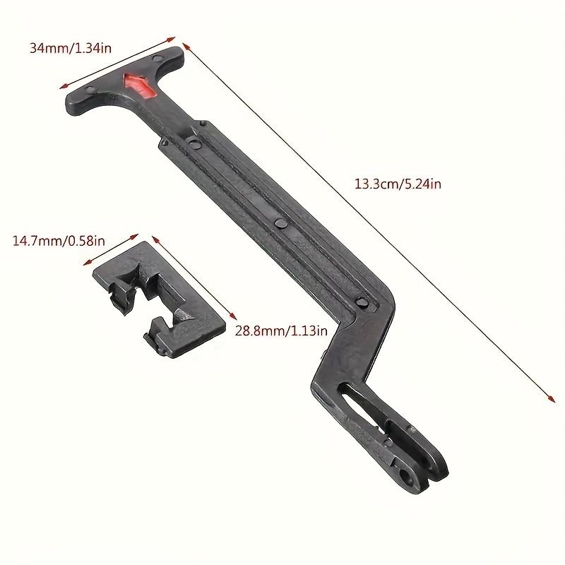 Tijă de Deblocare Capotă cu Mâner Negru și Clipsuri de Fixare 3B0823593 Pentru Modelele Volkswagen Passat B5 (1998-2004) și Bora Classic