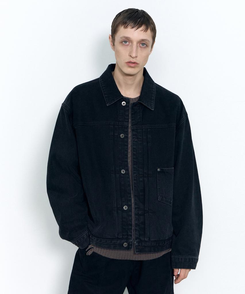 Insilence Type-1 Denim Jacket Washed Black