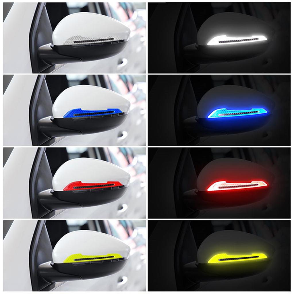 2/4pcs Edges Rearview Mirror Guard Strip Protector Anti-collision Sticker Fashion Cars Accessory