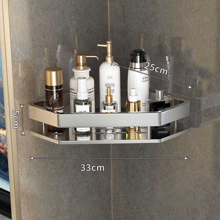 No-Drill Triangle Corner Bathroom Shelf Organizer