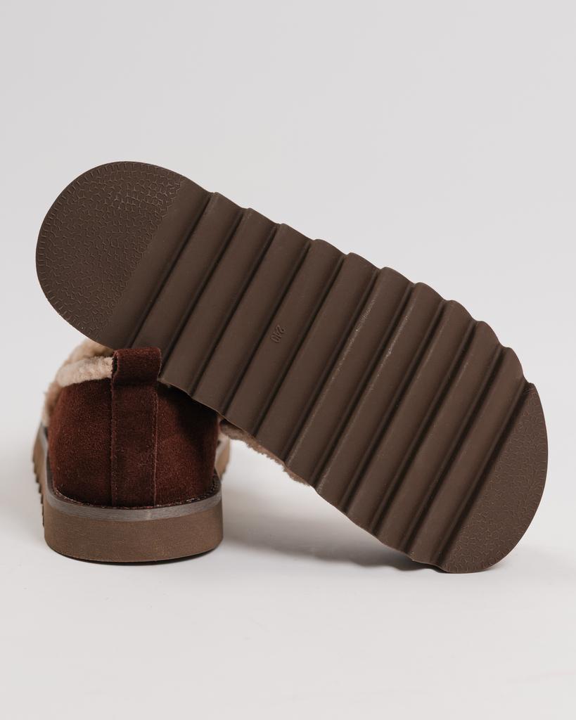 Loafers with Fur Lola Andy 16500 36 Brown Suede Fur