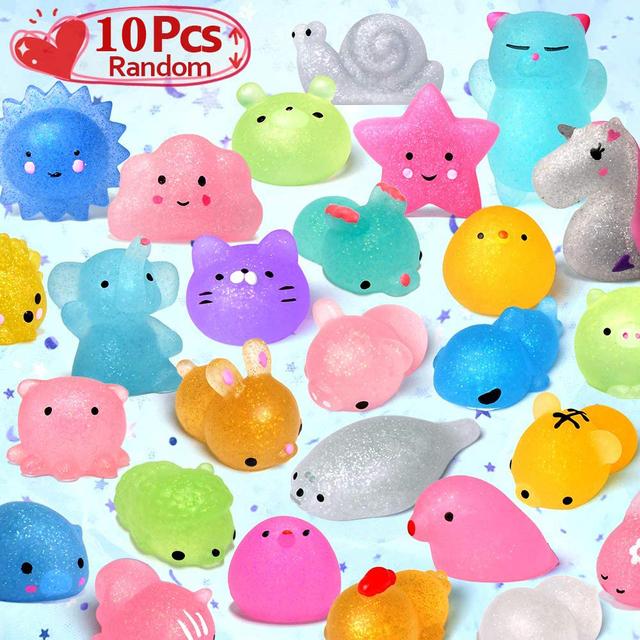 50-5PCS Kawaii Squishies Mochi Anima Squishy Hračky pro děti Antistresový míček Squeeze Party Favorities Hračky pro úlevu od stresu k narozeninám