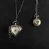 Fashion Hollow Heart Pocket Watch Chain Keychain Design Steampunk Clock Vintage Necklace Pendant Jewelry Watch Couple Gift