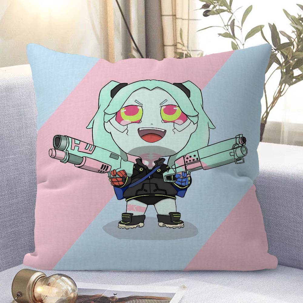 

Киберпанк Ребекка Наволочка Чехол для подушки дивана Украшение дома Детский подарок 16x16Inch