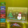 Kids' rechargeable LED drawing board with 7 markers, the perfect Christmas gift (30 x 20 cm)